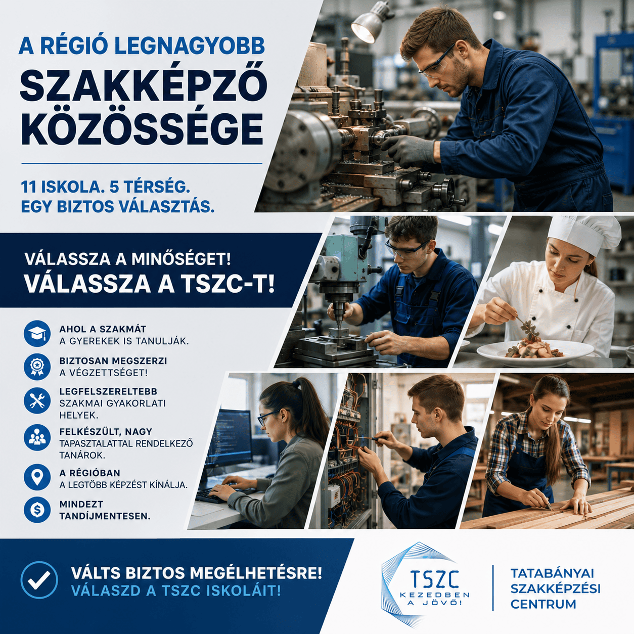 A TSZC a térség egyik legerősebb szakképzője