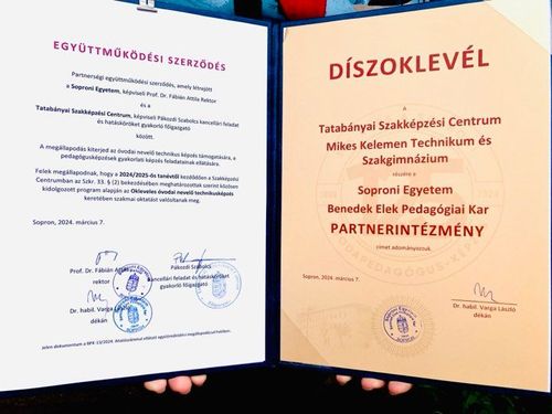 Együttműködési megállapodás a Soproni Egyetemmel