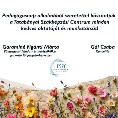 Pedagógusnapi köszöntőlap