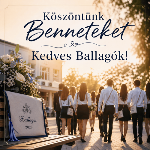 Diákok ballagnak az iskolából